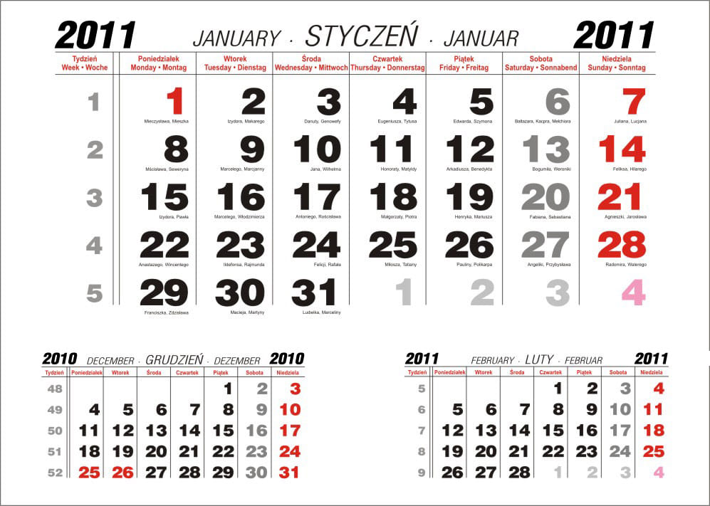 Kalendaria trójdzielne